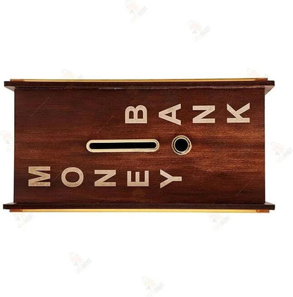 Vermaarts Wooden Money Piggy Bank | One Lakh Saving Box | Small Amount Becomes Big Savings